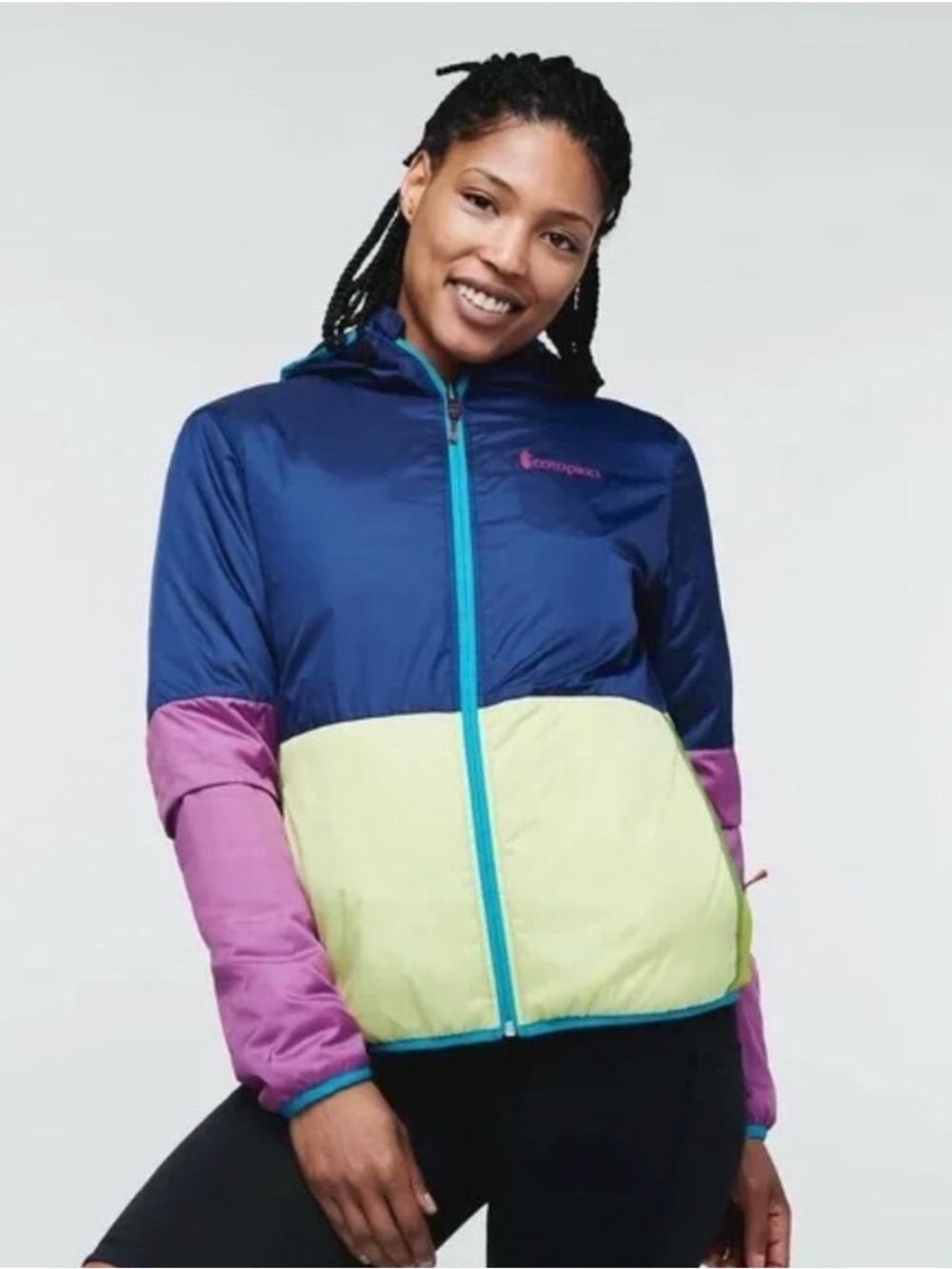 Cotopaxi Colorblock Hooded Women’s Teca Calido Reversible Jacket